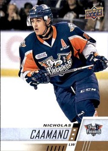 #117 Nicholas Caamano - Flint Firebirds - 2017-18 Upper Deck CHL Hockey
