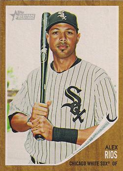 #117 Alex Rios - Chicago White Sox - 2011 Topps Heritage Baseball
