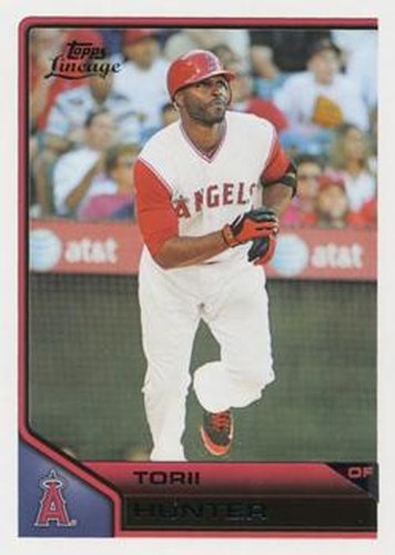 #117 Torii Hunter - Los Angeles Angels - 2011 Topps Lineage Baseball