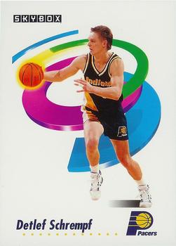 #117 Detlef Schrempf - Indiana Pacers - 1991-92 SkyBox Basketball