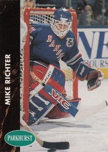 #117 Mike Richter - New York Rangers - 1991-92 Parkhurst Hockey