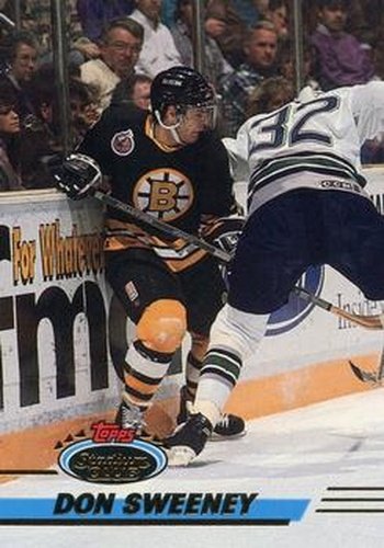 #117 Don Sweeney - Boston Bruins - 1993-94 Stadium Club Hockey