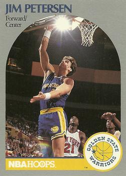 #117 Jim Petersen - Golden State Warriors - 1990-91 Hoops Basketball