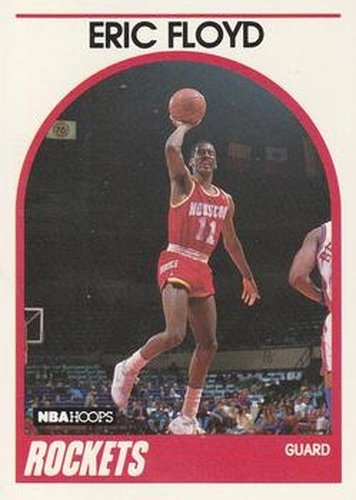 #117 Eric Floyd - Houston Rockets - 1989-90 Hoops Basketball