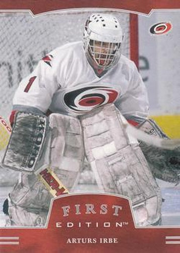 #117 Arturs Irbe - Carolina Hurricanes - 2002-03 Be a Player First Edition Hockey