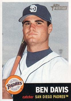 #117 Ben Davis - San Diego Padres - 2002 Topps Heritage Baseball