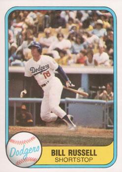 #117 Bill Russell - Los Angeles Dodgers - 1981 Fleer Baseball