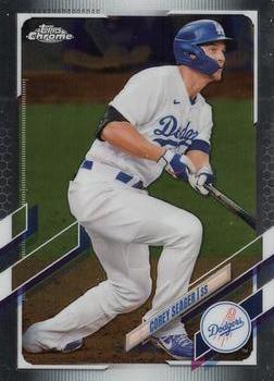 #117 Corey Seager - Los Angeles Dodgers - 2021 Topps Chrome Baseball