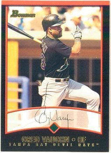 #117 Greg Vaughn - Tampa Bay Devil Rays - 2001 Bowman Baseball