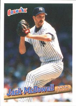 #117 Jack McDowell - New York Yankees - 1996 Bazooka Baseball