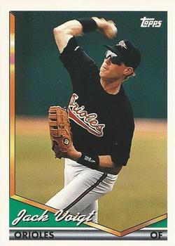 #117 Jack Voigt - Baltimore Orioles - 1994 Topps Baseball