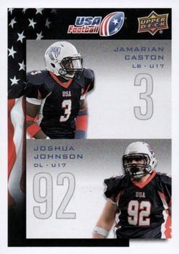#117 Jamarian Caston / Joshua Johnson - USA - 2014 Upper Deck USA Football