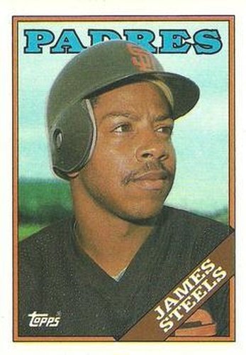 #117 James Steels - San Diego Padres - 1988 Topps Baseball
