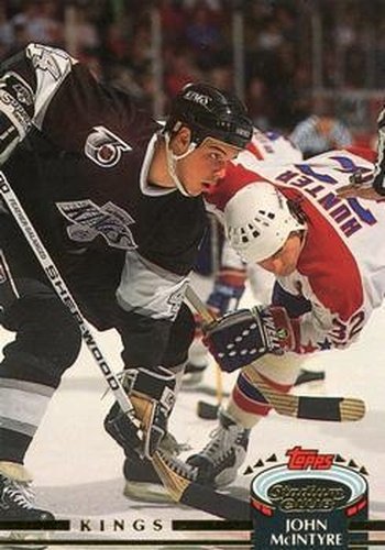 #117 John McIntyre - Los Angeles Kings - 1992-93 Stadium Club Hockey