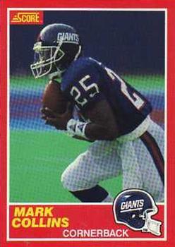 #117 Mark Collins - New York Giants - 1989 Score Football