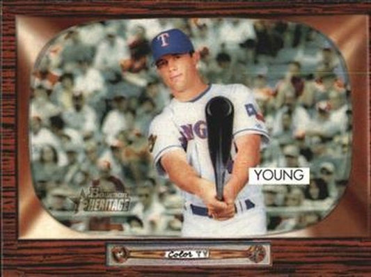 #117 Michael Young - Texas Rangers - 2004 Bowman Heritage Baseball