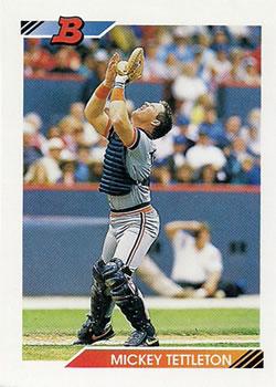 #117 Mickey Tettleton - Detroit Tigers - 1992 Bowman Baseball