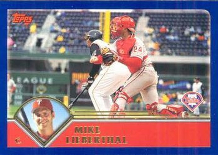 #117 Mike Lieberthal - Philadelphia Phillies - 2003 Topps Baseball