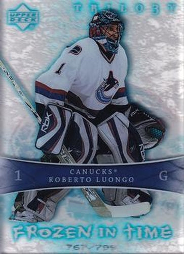 #117 Roberto Luongo - Vancouver Canucks - 2007-08 Upper Deck Trilogy Hockey