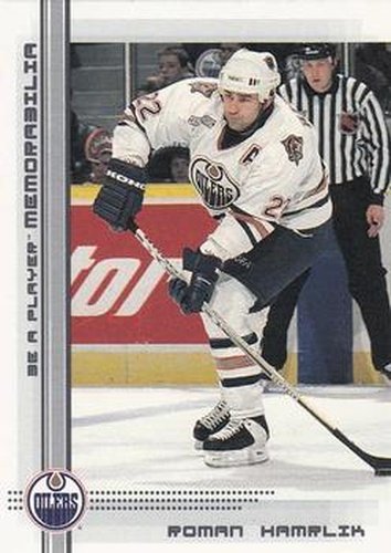#117 Roman Hamrlik - Edmonton Oilers - 2000-01 Be a Player Memorabilia Hockey