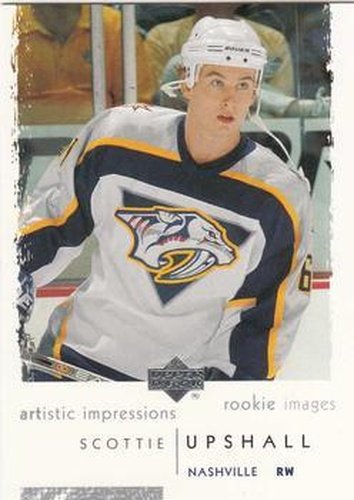 #117 Scottie Upshall - Nashville Predators - 2002-03 UD Artistic Impressions Hockey