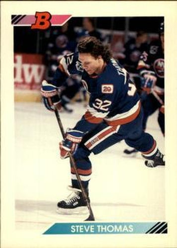 #117 Steve Thomas - New York Islanders - 1992-93 Bowman Hockey