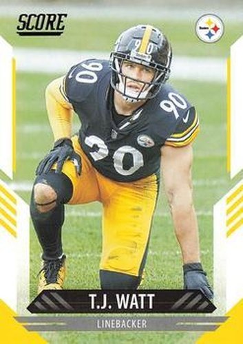 #117 T.J. Watt - Pittsburgh Steelers - 2021 Score Football