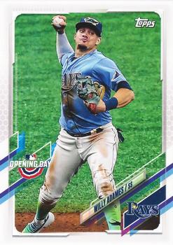 #117 Willy Adames - Tampa Bay Rays - 2021 Topps Opening Day Baseball