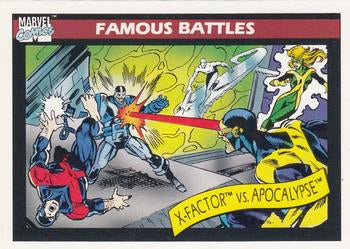 #117 X Factor vs. Apocalypse - 1990 Impel Marvel Universe