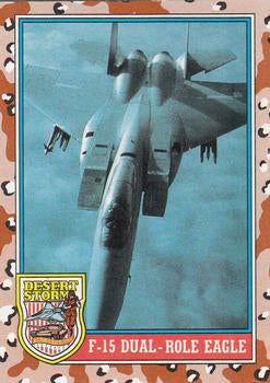 #117 F-15 Dual-Role Eagle - 1991 Topps Desert Storm