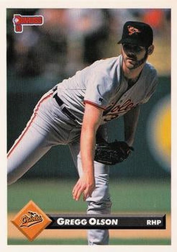 #117 Gregg Olson - Baltimore Orioles - 1993 Donruss Baseball