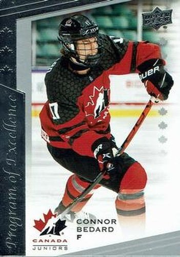 #117 Connor Bedard - Canada - 2021-22 Upper Deck Team Canada Juniors Hockey