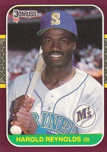 #117 Harold Reynolds - Seattle Mariners - 1987 Donruss Opening Day Baseball