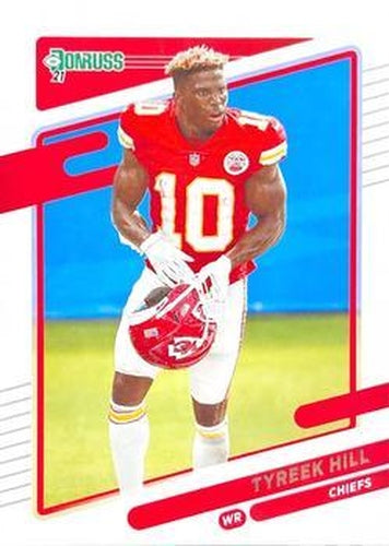 #117b Tyreek Hill - Kansas City Chiefs - 2021 Donruss Football