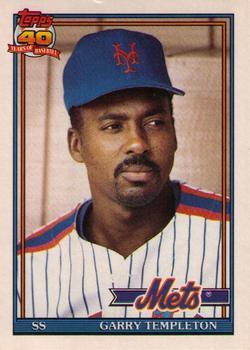 #118T Garry Templeton - New York Mets - 1991 Topps Traded Baseball