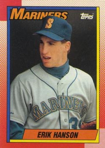 #118 Erik Hanson - Seattle Mariners - 1990 Topps Baseball