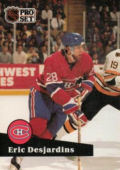 #118 Eric Desjardins - 1991-92 Pro Set Hockey