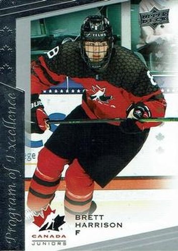 #118 Brett Harrison - Canada - 2021-22 Upper Deck Team Canada Juniors Hockey