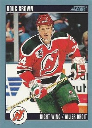 #118 Doug Brown - New Jersey Devils - 1992-93 Score Canadian Hockey