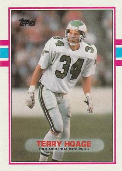 #118 Terry Hoage - Philadelphia Eagles - 1989 Topps Football