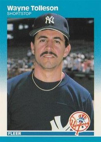 #118 Wayne Tolleson - New York Yankees - 1987 Fleer Baseball