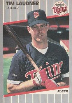 #118 Tim Laudner - Minnesota Twins - 1989 Fleer Baseball