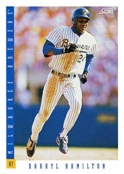 #118 Darryl Hamilton - Milwaukee Brewers - 1993 Score Baseball