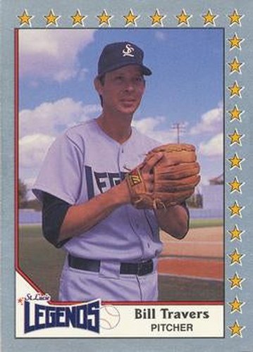 #118 Bill Travers - St. Lucie Legends - 1990 Pacific Senior League Baseball