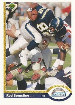 #118 Rod Bernstine - San Diego Chargers - 1991 Upper Deck Football