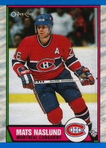 #118 Mats Naslund - Montreal Canadiens - 1989-90 O-Pee-Chee Hockey