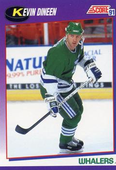 #118 Kevin Dineen - Hartford Whalers - 1991-92 Score American Hockey