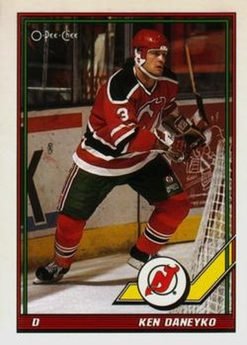 #118 Ken Daneyko - New Jersey Devils - 1991-92 O-Pee-Chee Hockey