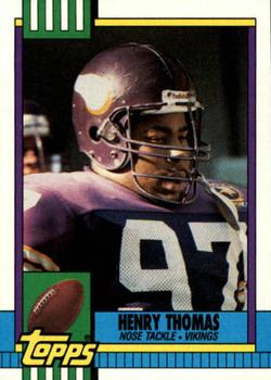 #118 Henry Thomas - Minnesota Vikings - 1990 Topps Football