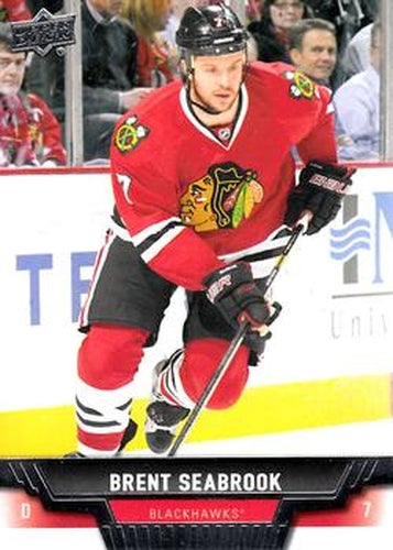 #118 Brent Seabrook - Chicago Blackhawks - 2013-14 Upper Deck Hockey